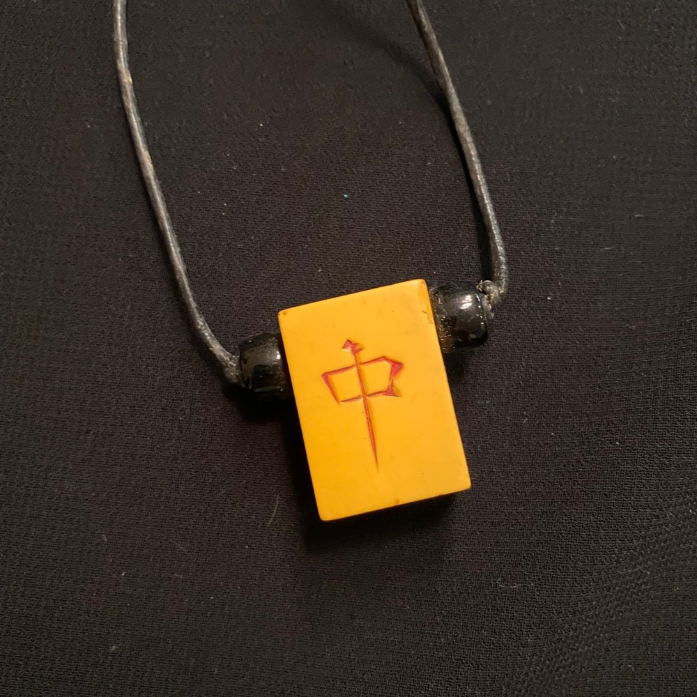 Vintage Bakelite Mah Jongg Necklace